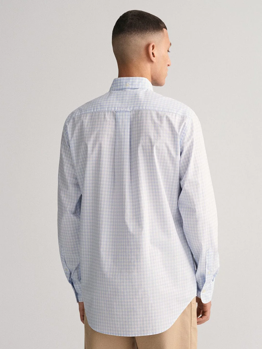 Gant Men Blue Check Collar Shirt - Image 7