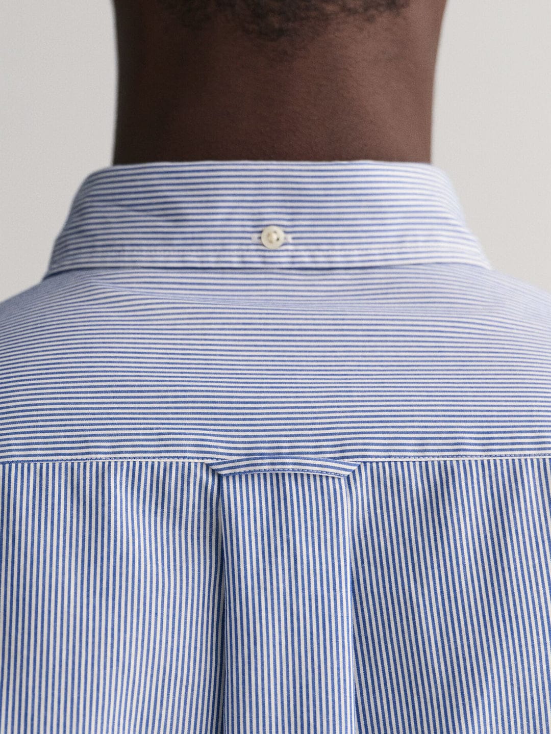 Gant Men Blue Striped Collar Shirt - Image 3