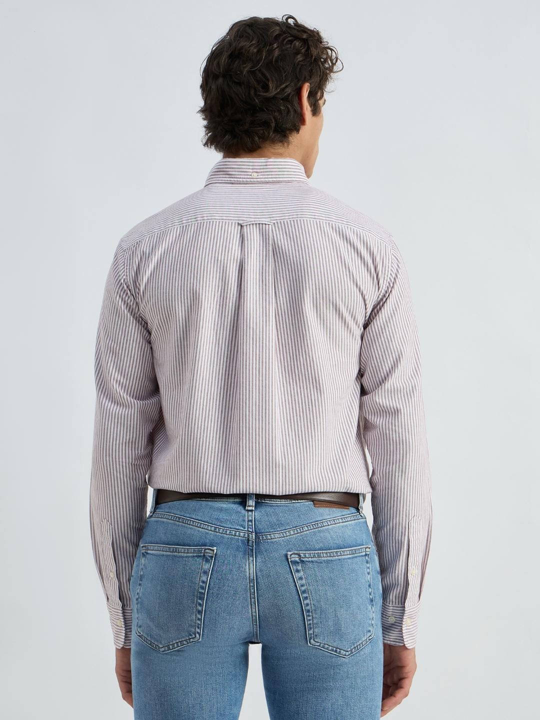Gant Men Red Striped Collar Shirt - Image 3