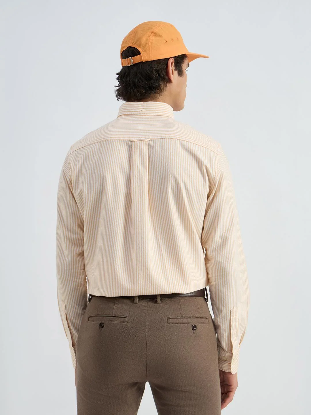 Gant Men Yellow Striped Collar Shirt - Image 3