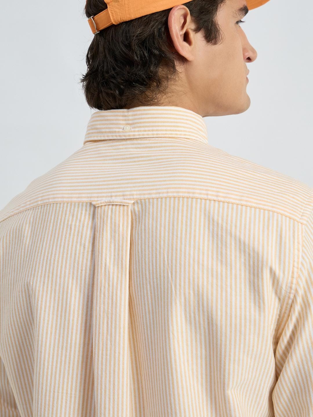 Gant Men Yellow Striped Collar Shirt - Image 5