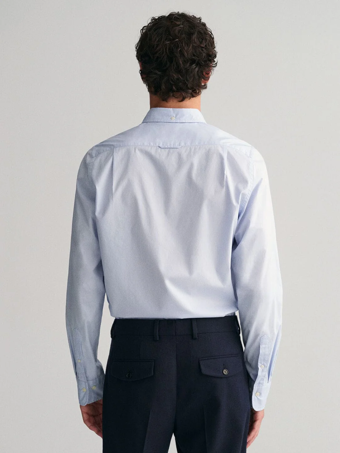 Gant Men Blue Solid Collar Shirt - Image 6