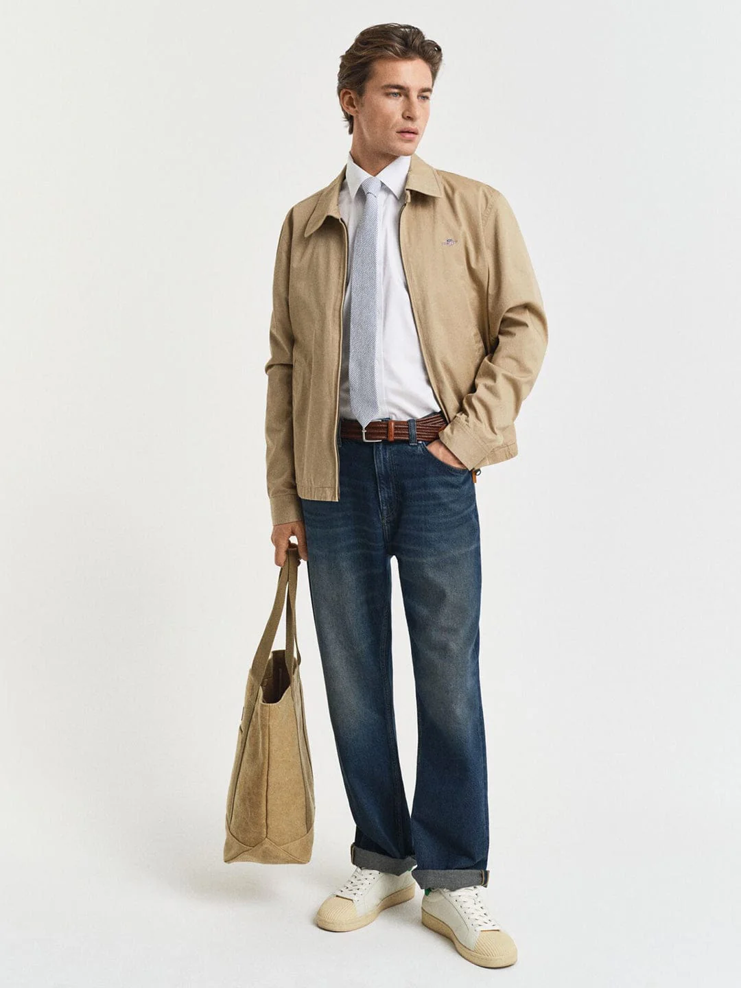 Gant Men White Solid Collar Shirt - Image 4