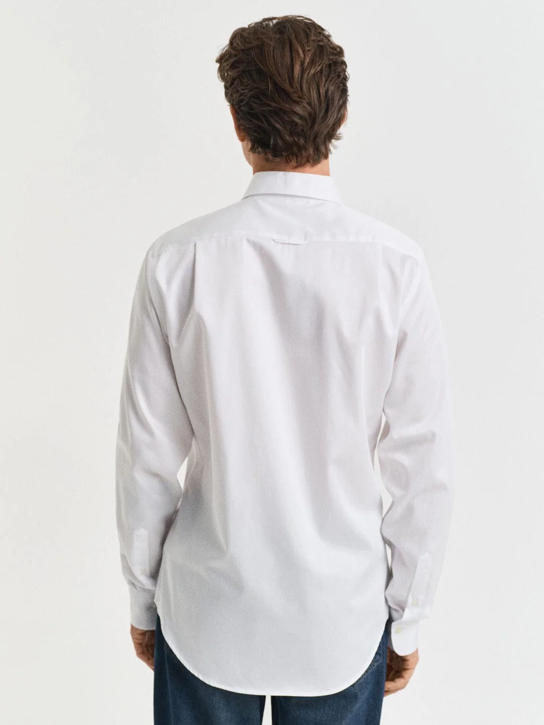 Gant Men White Solid Collar Shirt - Image 5