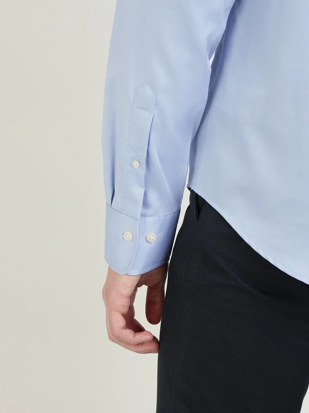 Gant Men Blue Solid Collar Shirt - Image 5