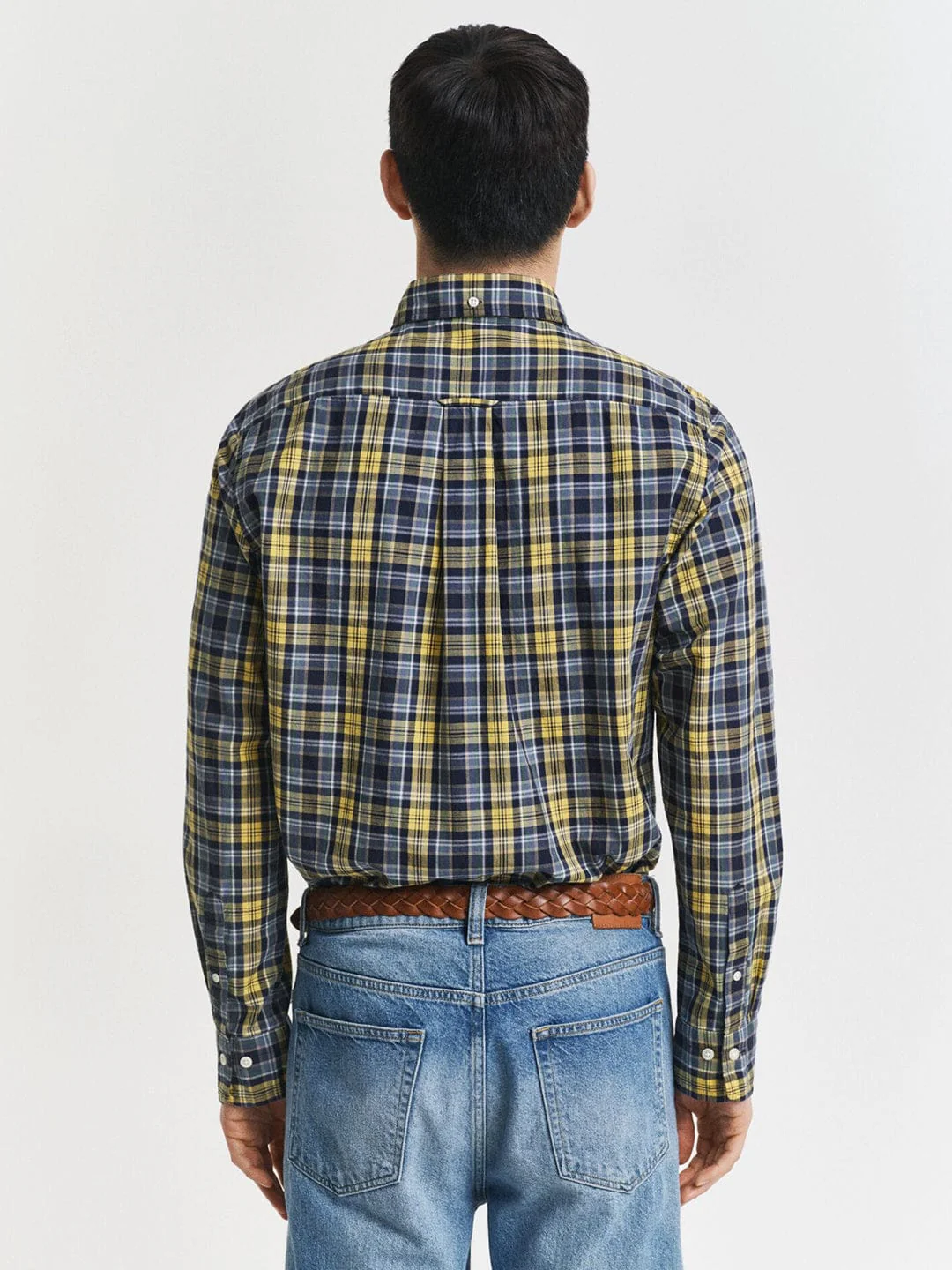 Gant Men Green Checks Collar Shirt - Image 2