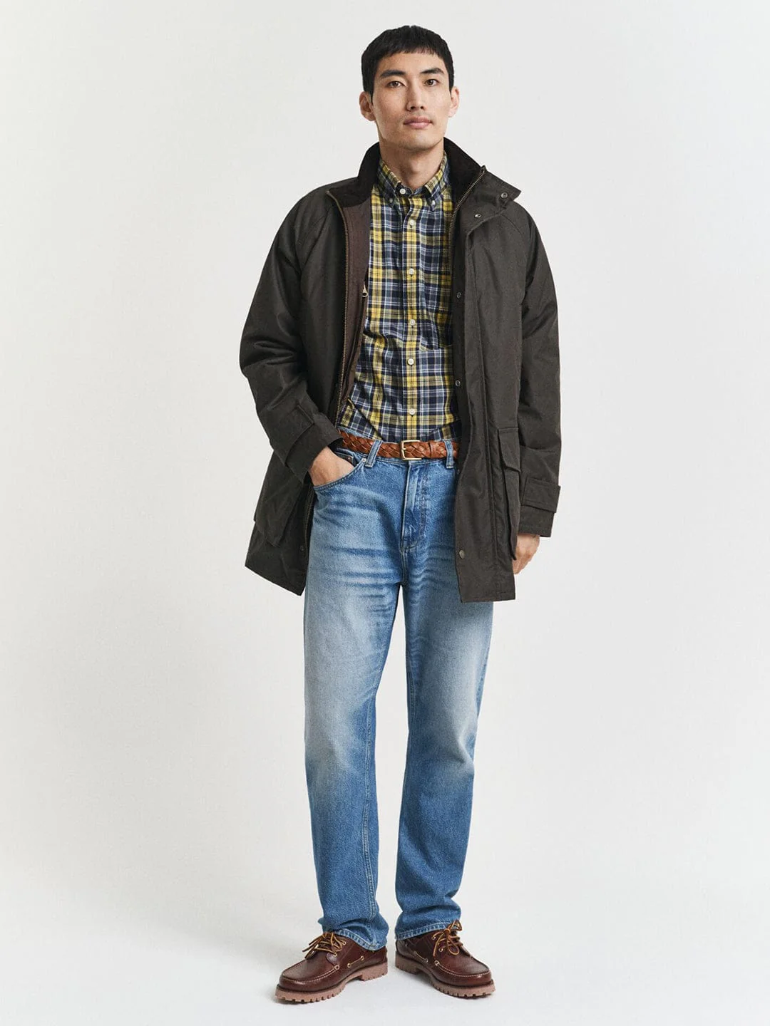 Gant Men Green Checks Collar Shirt - Image 6