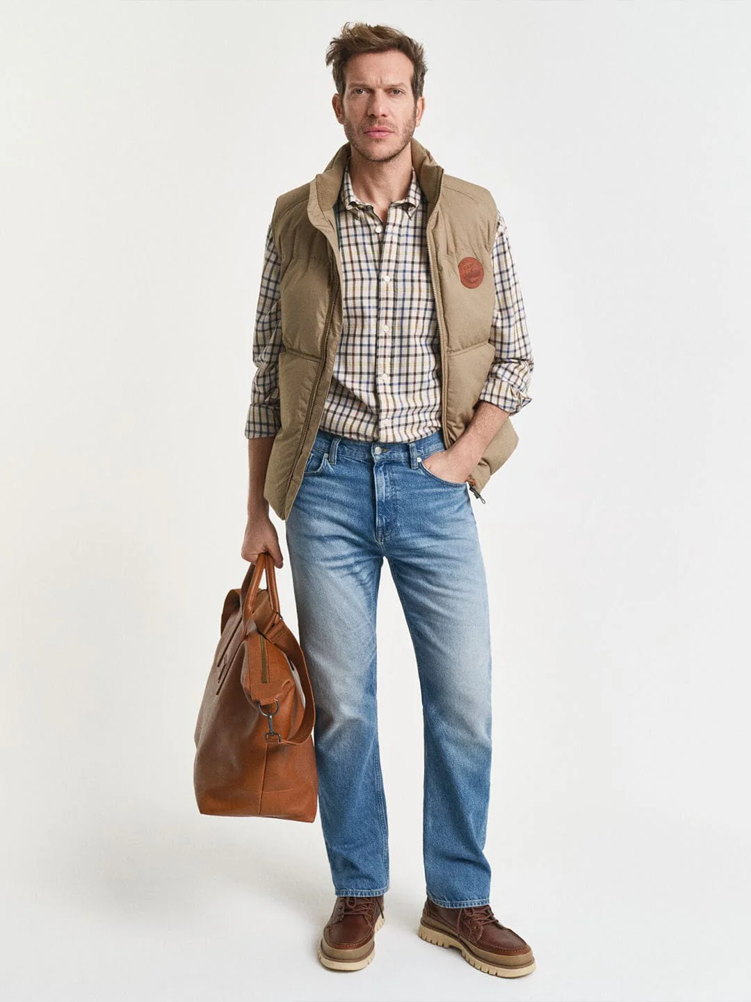 Gant Men Putty Checks Collar Shirt - Image 4