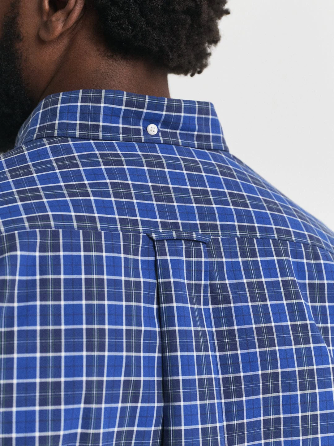 Gant Men Blue Checks Collar Shirt - Image 2