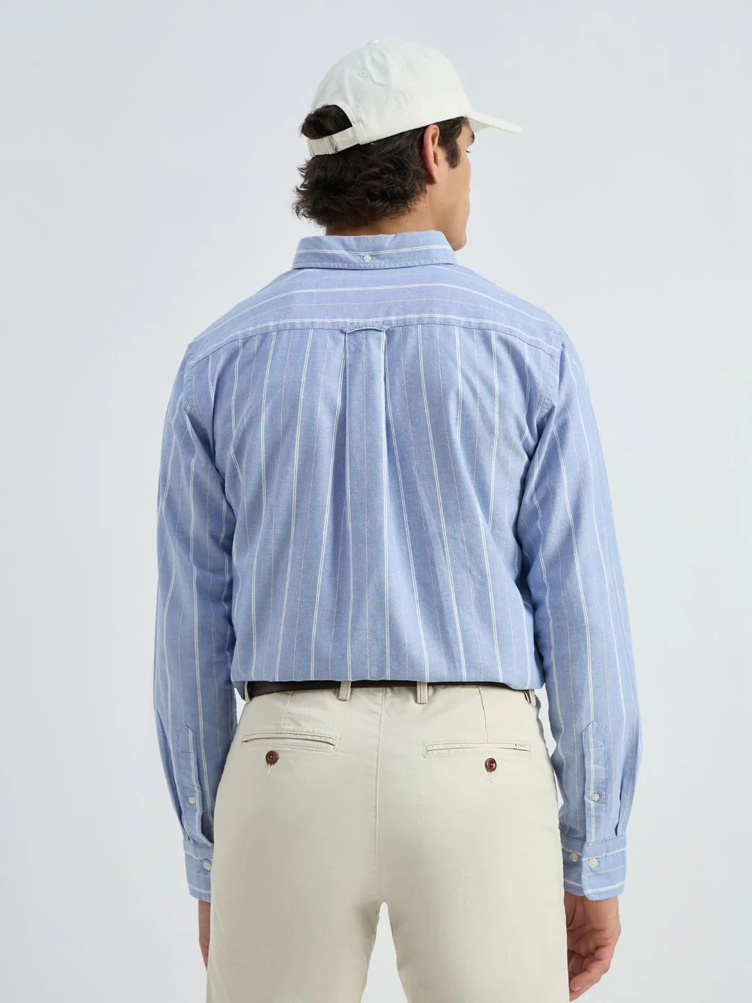 Gant Men Blue Striped Shirt - Image 3