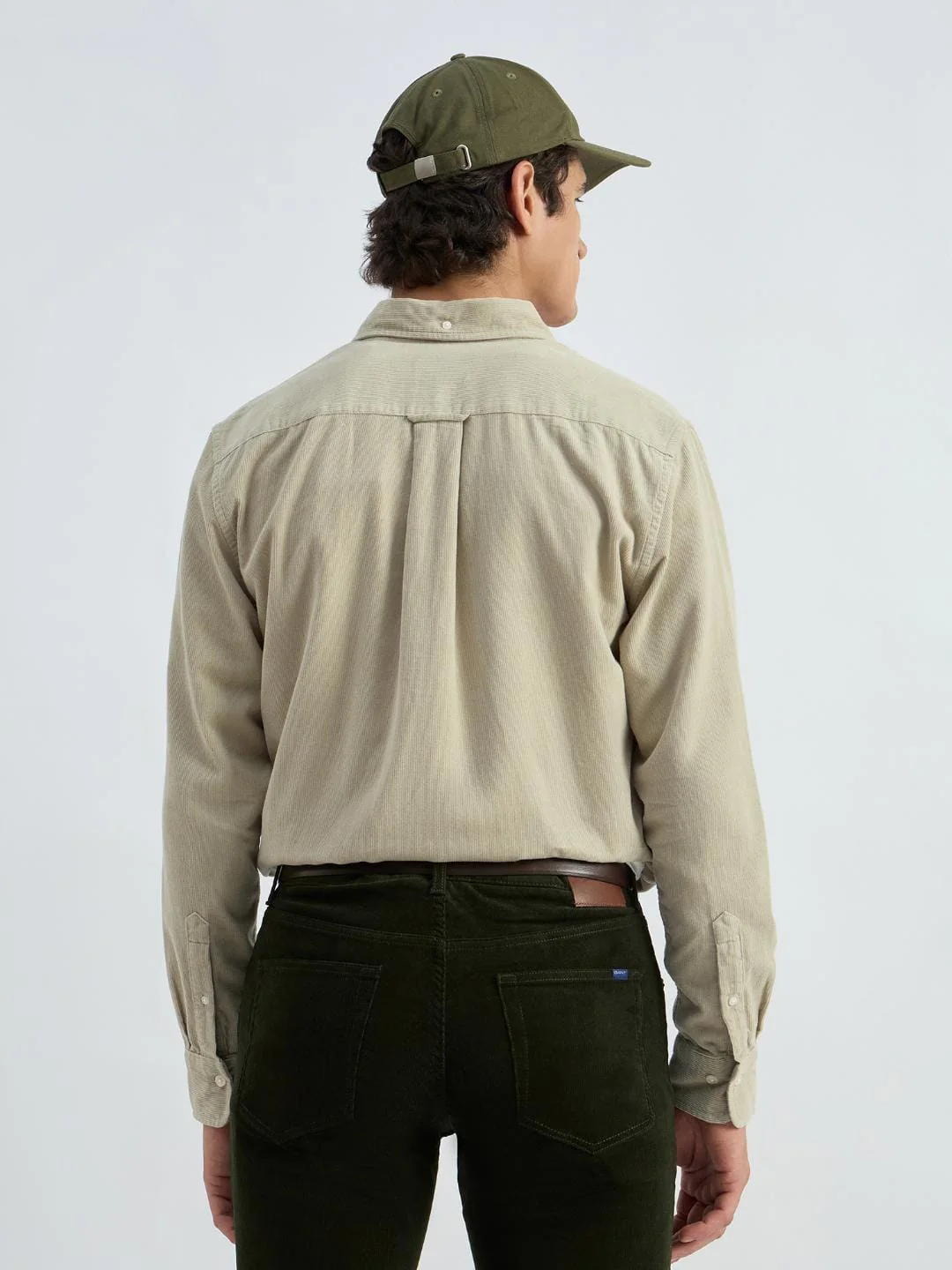 Gant Men Beige Solid Collar Shirt - Image 3