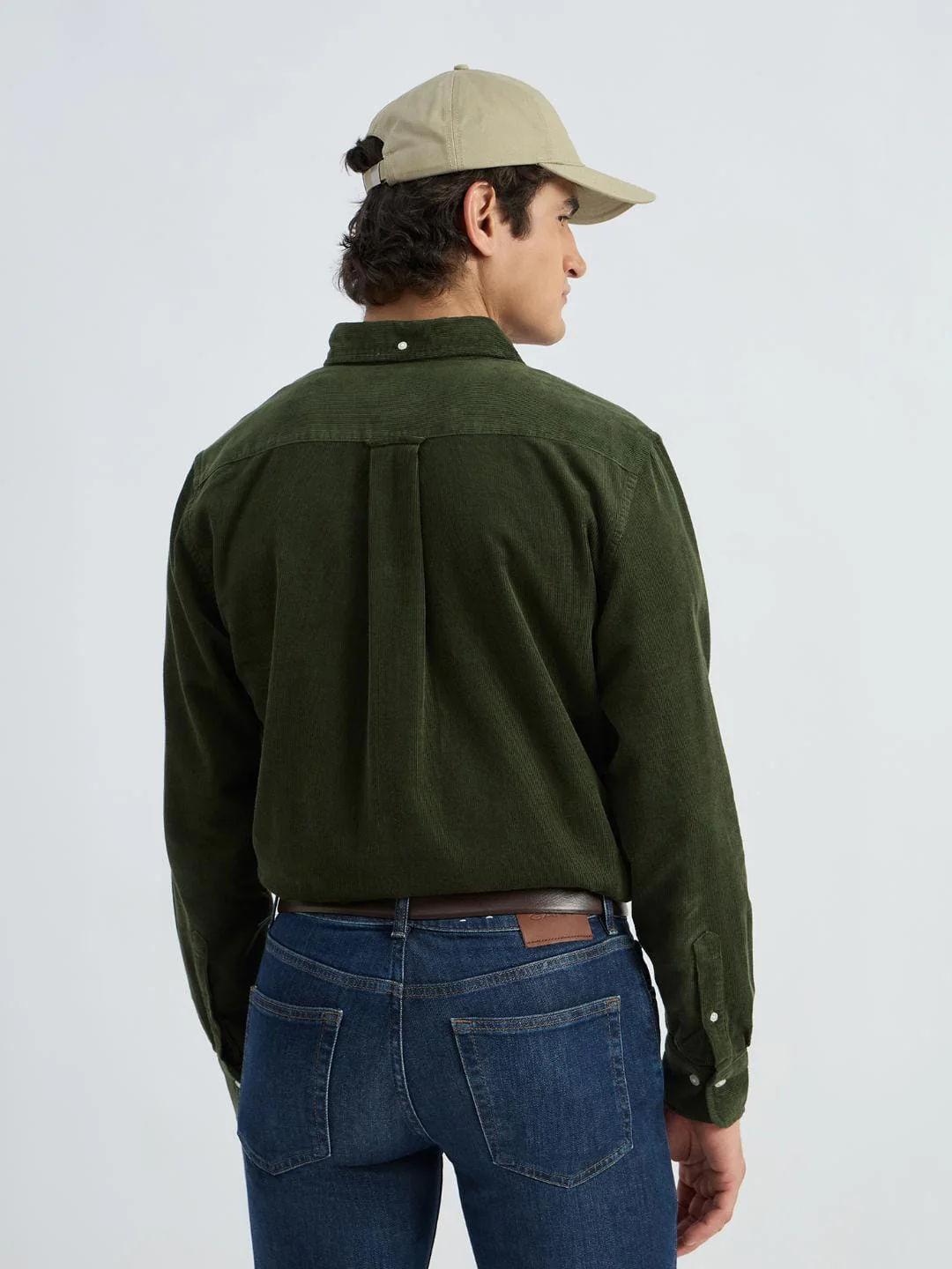 Gant Men Green Solid Collar Shirt - Image 3