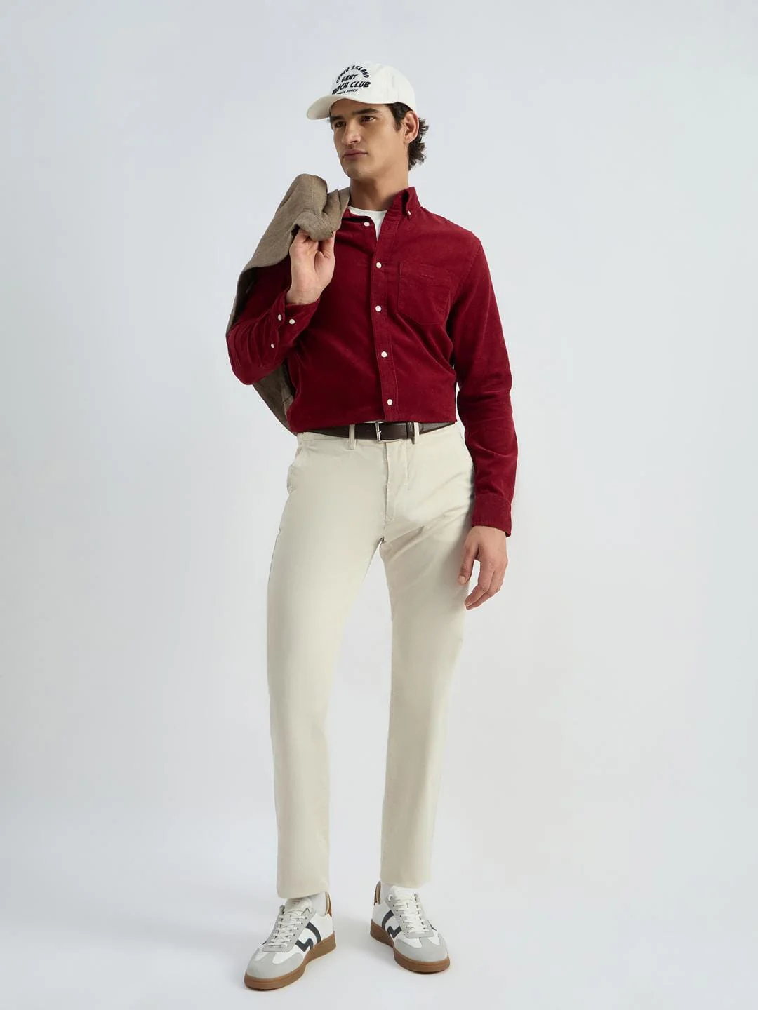 Gant Men Red Solid Collar Shirt - Image 4