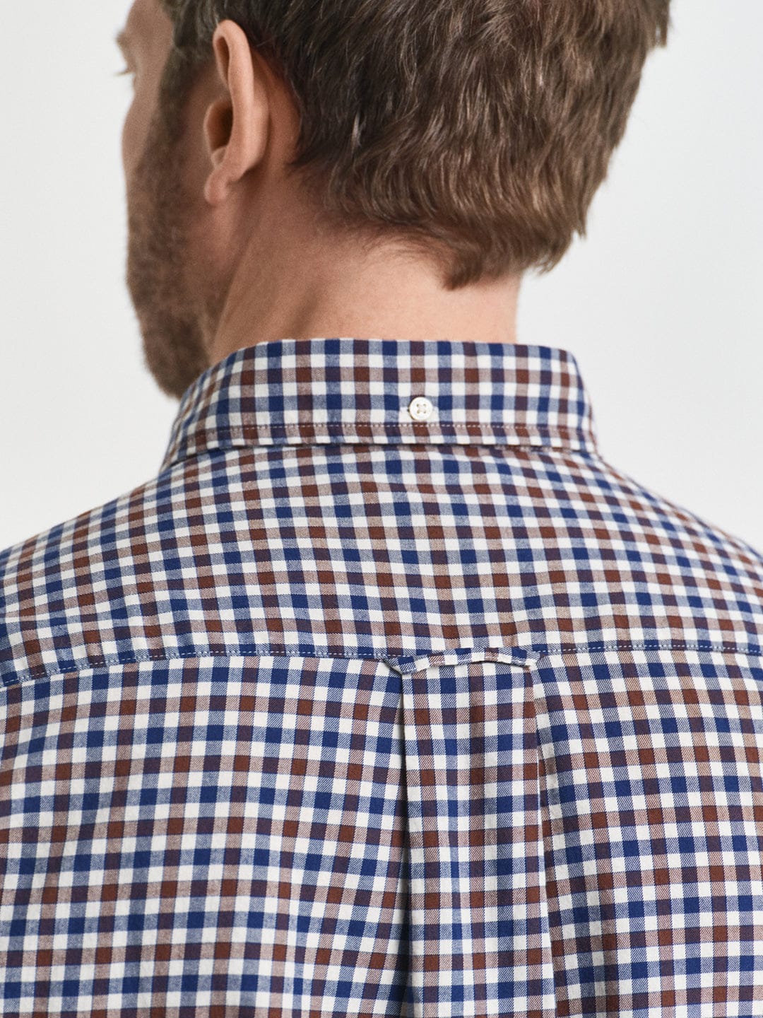 Gant Men Brown Checks Collar Shirt - Image 2