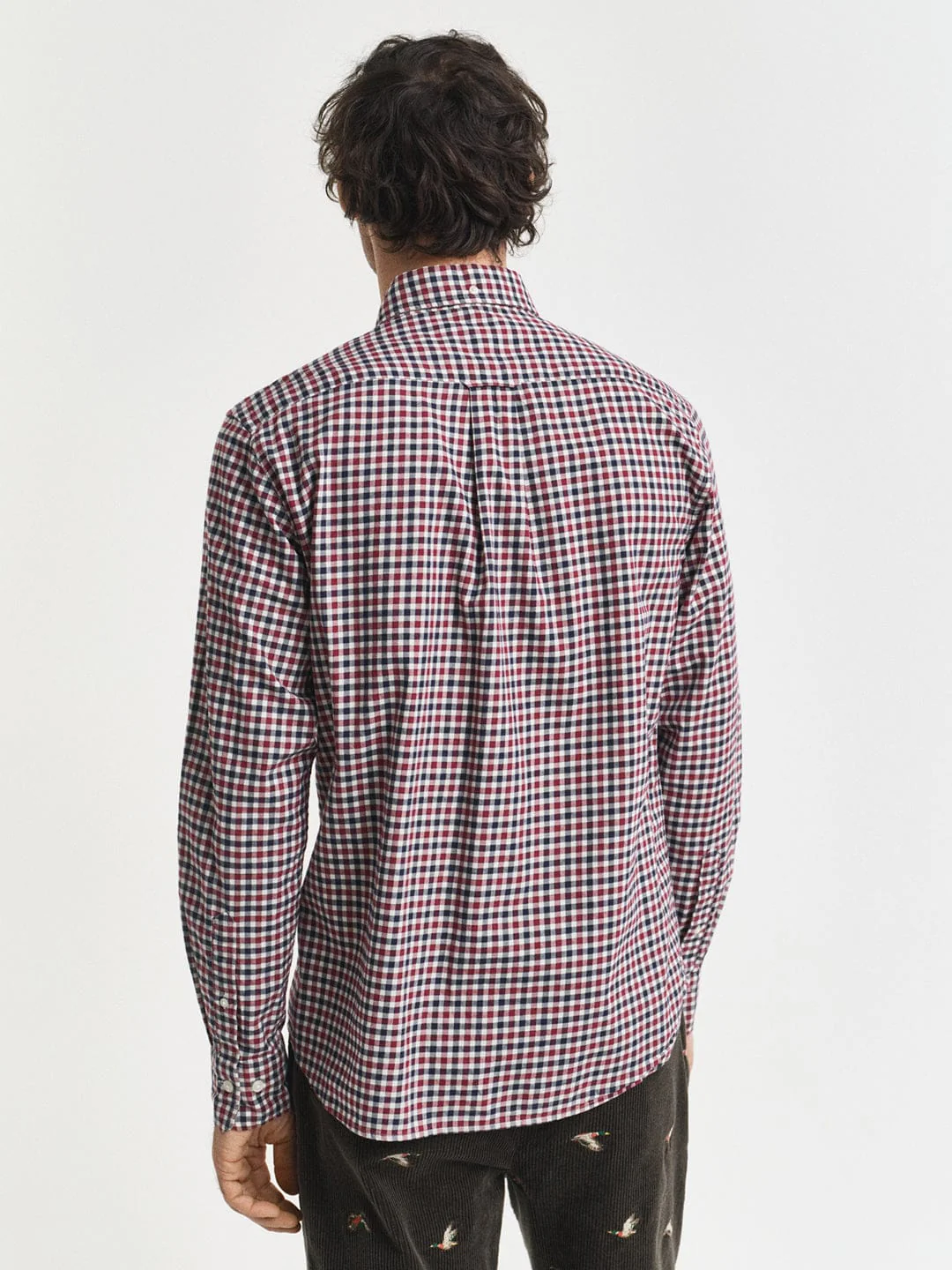 Gant Men Red Checks Collar Shirt - Image 4