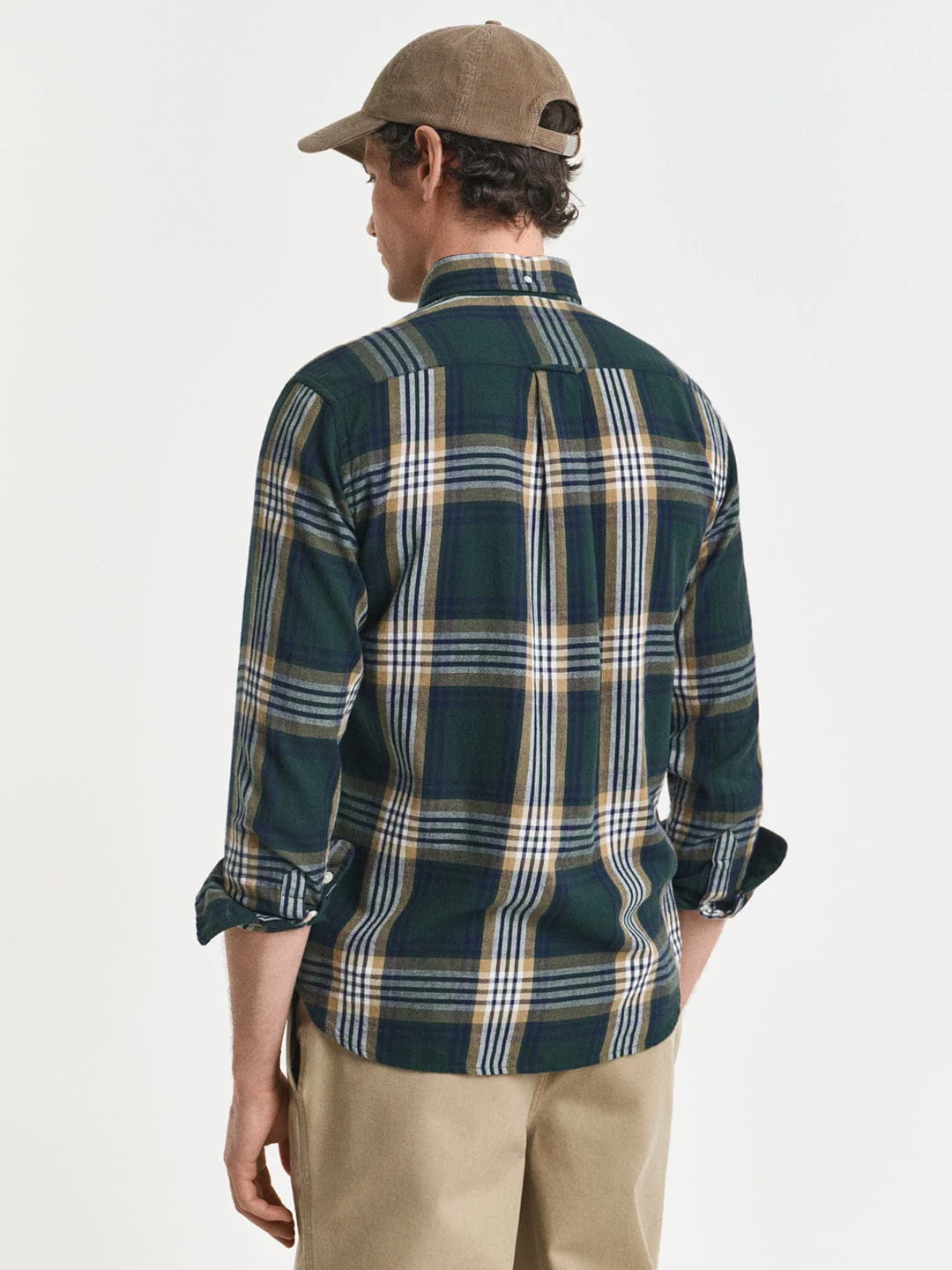 Gant Men Green Checks Collar Shirt - Image 4