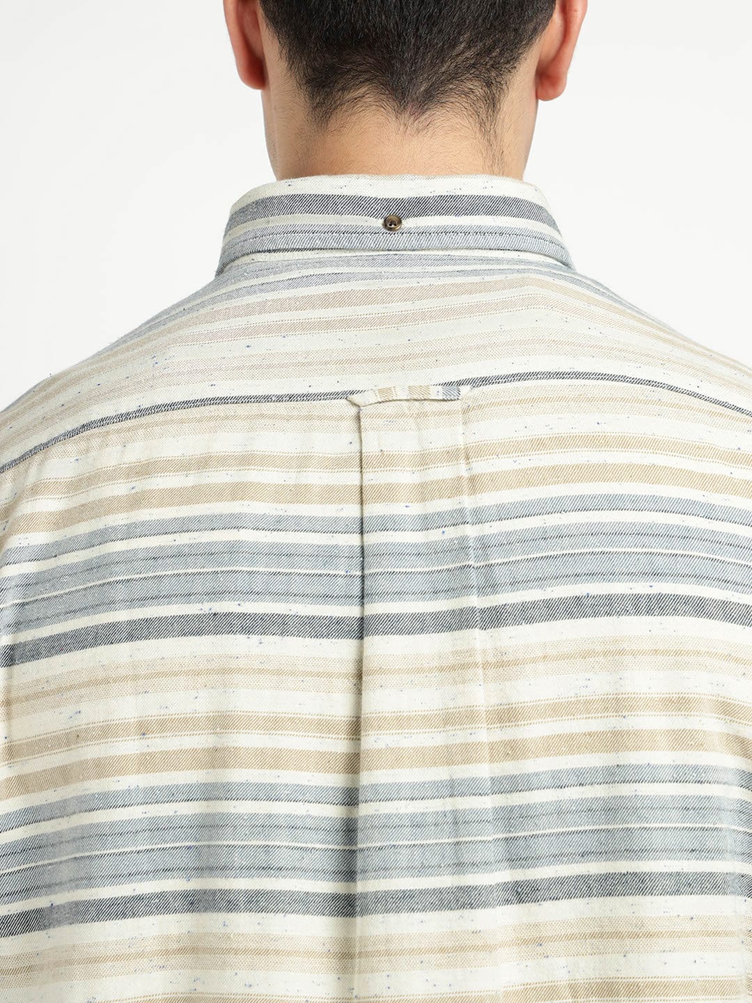 Gant Men Blue Striped Collar Shirt - Image 5