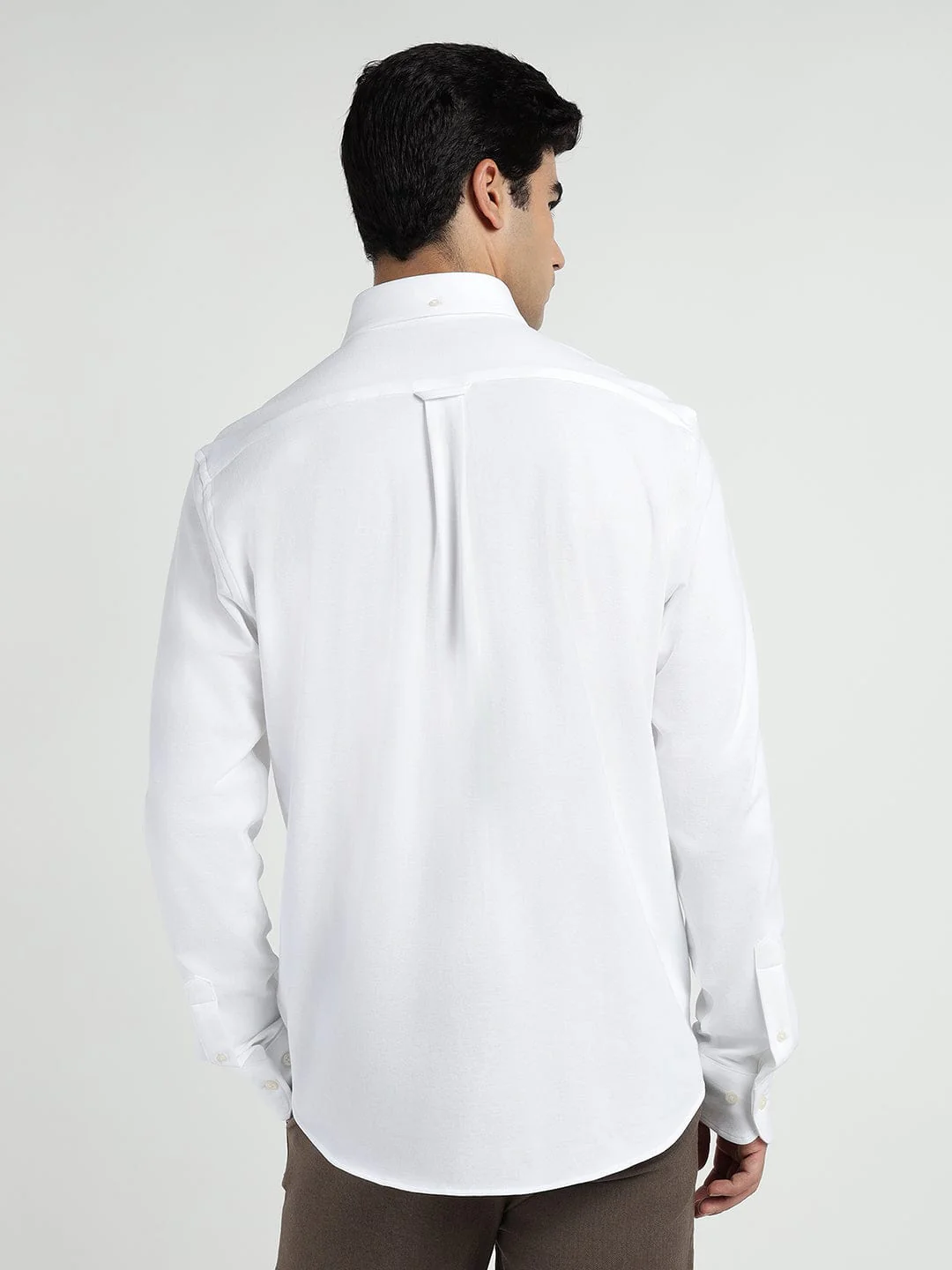 Gant Men White Solid Collar Shirt - Image 3