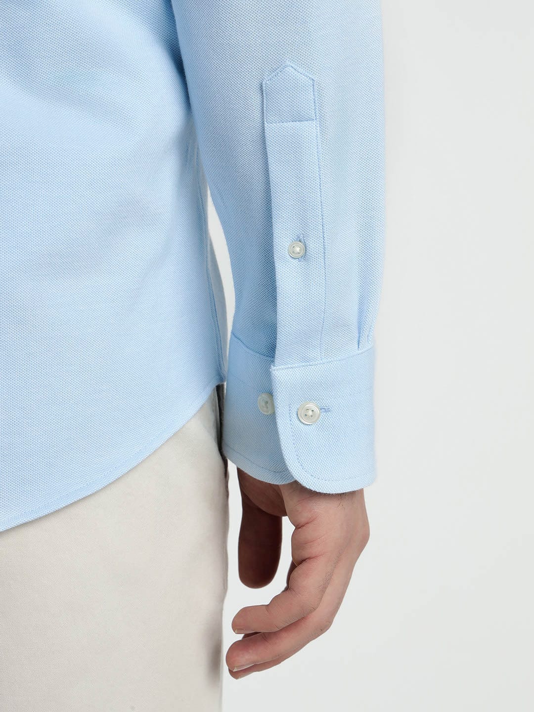 Gant Men Blue Solid Collar Shirt - Image 6