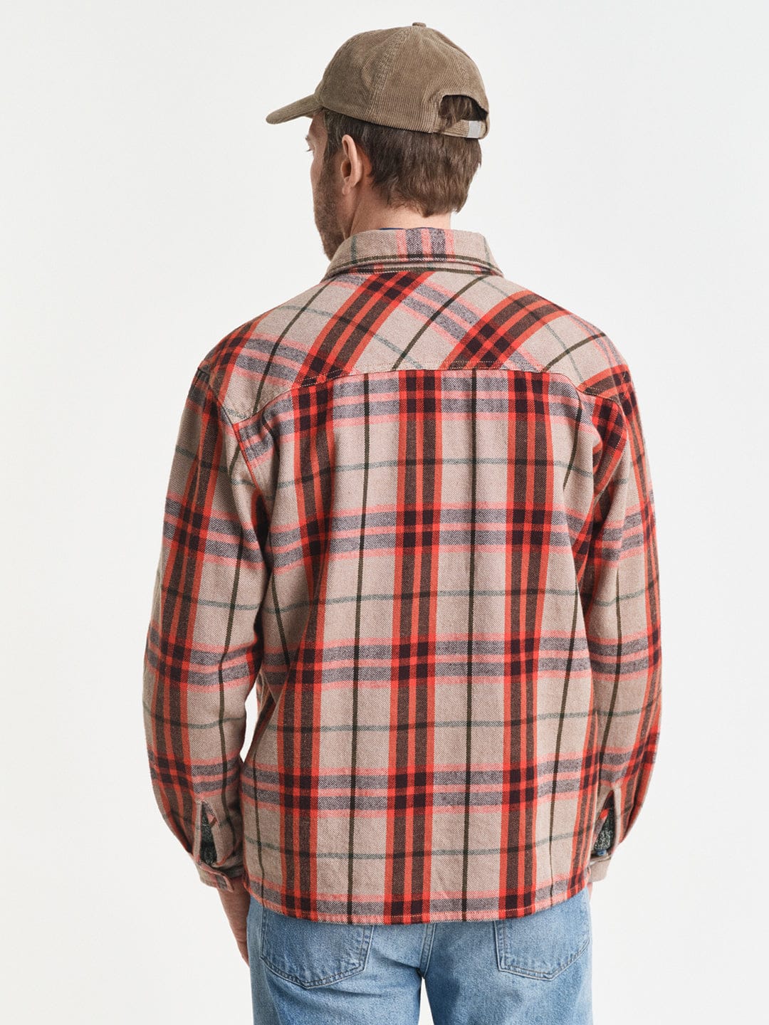 Gant Men Orange Checks Collar Shirt - Image 4