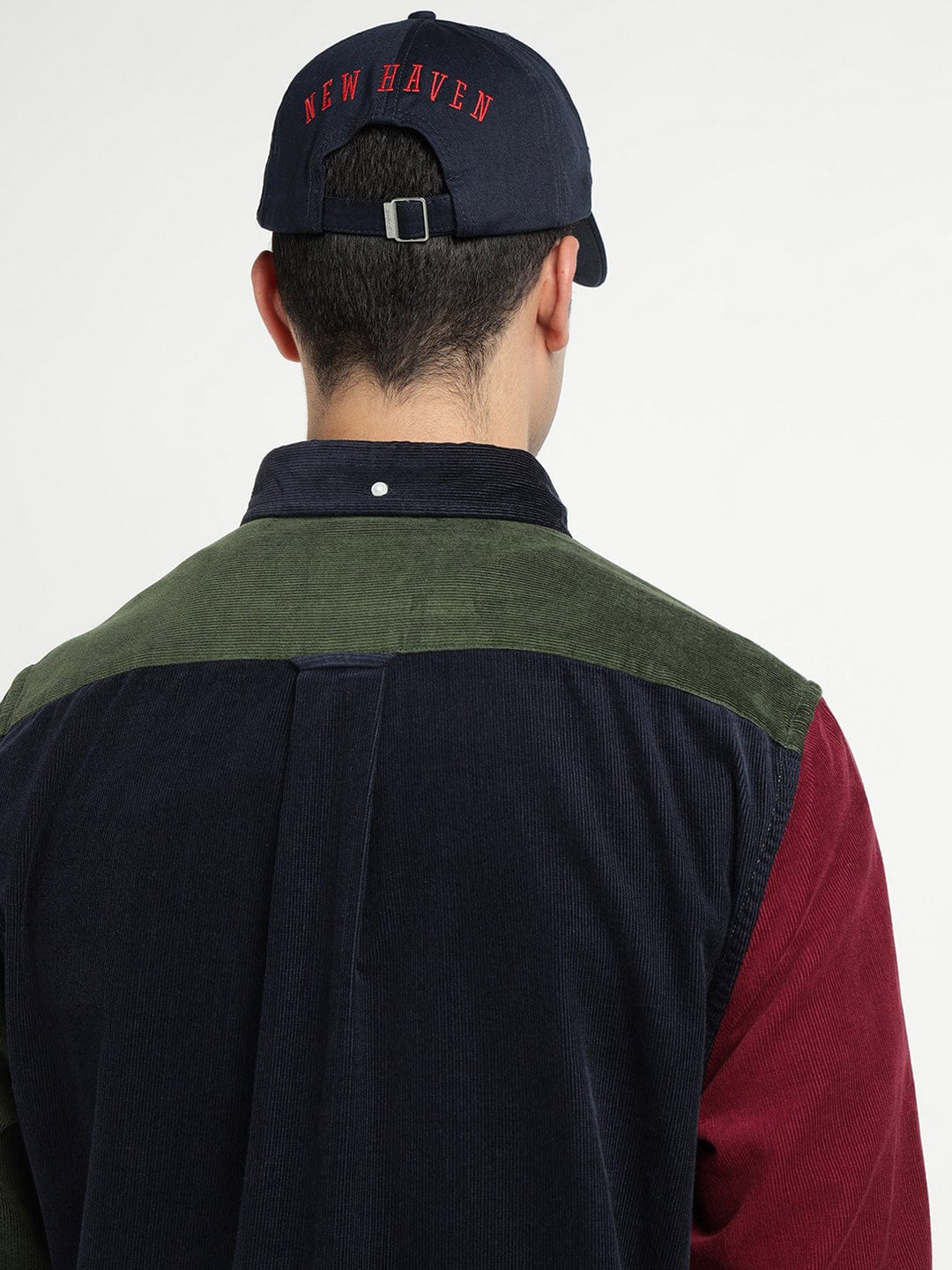 Gant Men Green Coloublocked Collar Shirt - Image 5