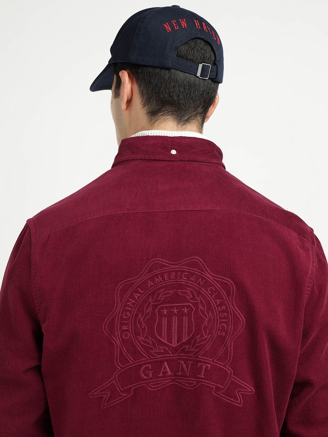Gant Men Red Solid Collar Shirt - Image 5