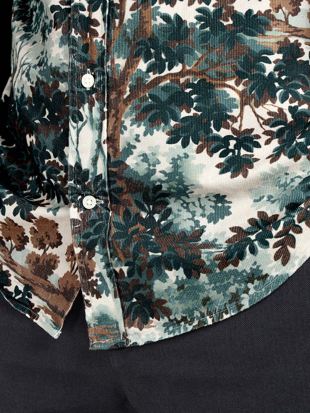 Gant Men Green Printed Collar Shirt - Image 6