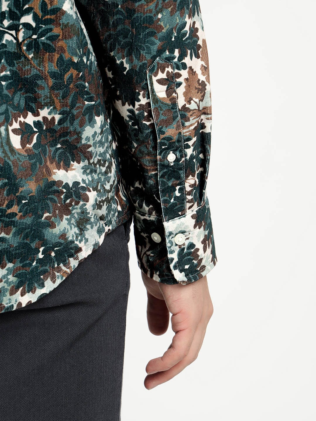 Gant Men Green Printed Collar Shirt - Image 7