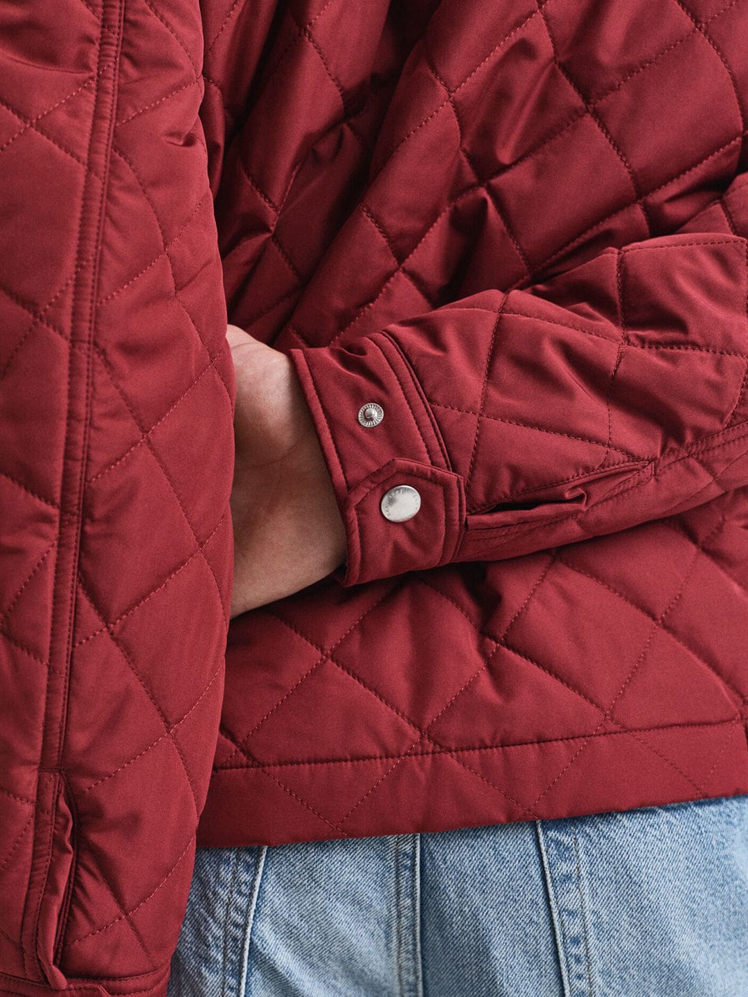 Gant Men Red Solid Collar Jacket - Image 3