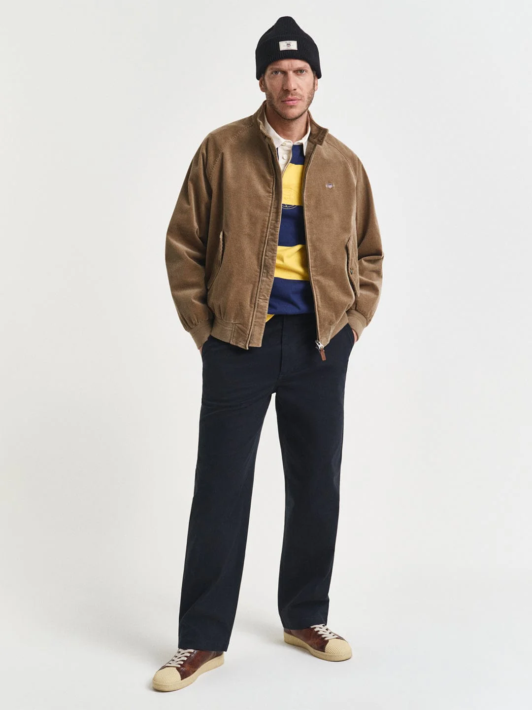 Gant Men Khaki Solid Collar Jacket - Image 5