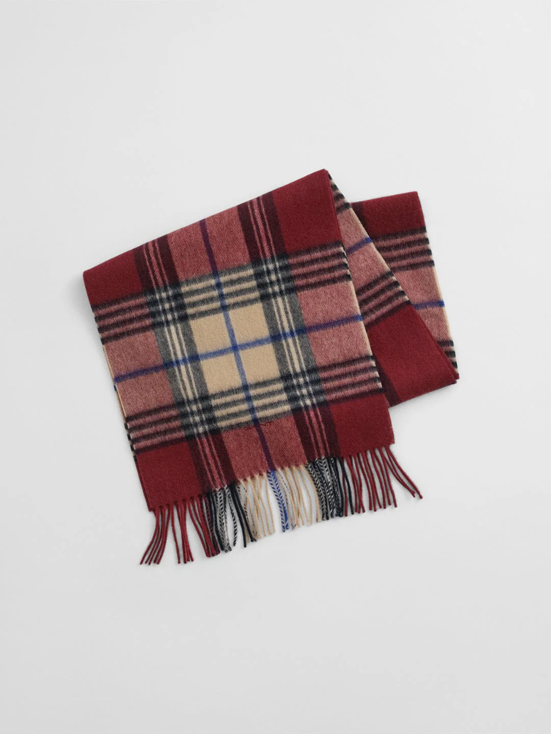 Gant Men Red Checks Scarf - Image 4