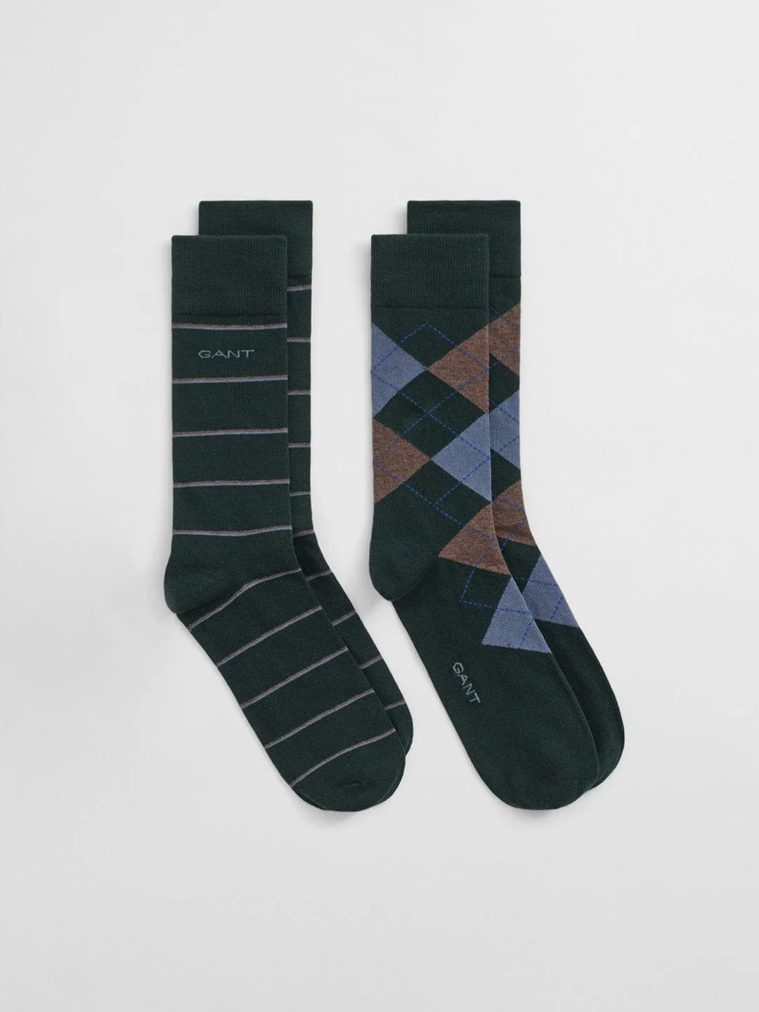 Gant Men Green Argyle Socks - Image 2