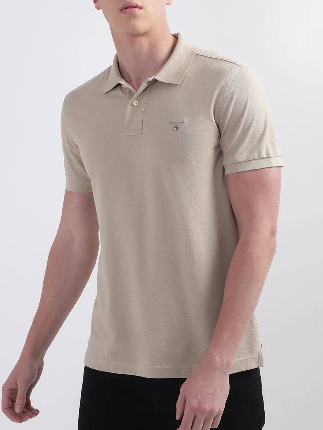 Gant Men Polo Collar Short Sleeve Cotton Tshirt - Image 3