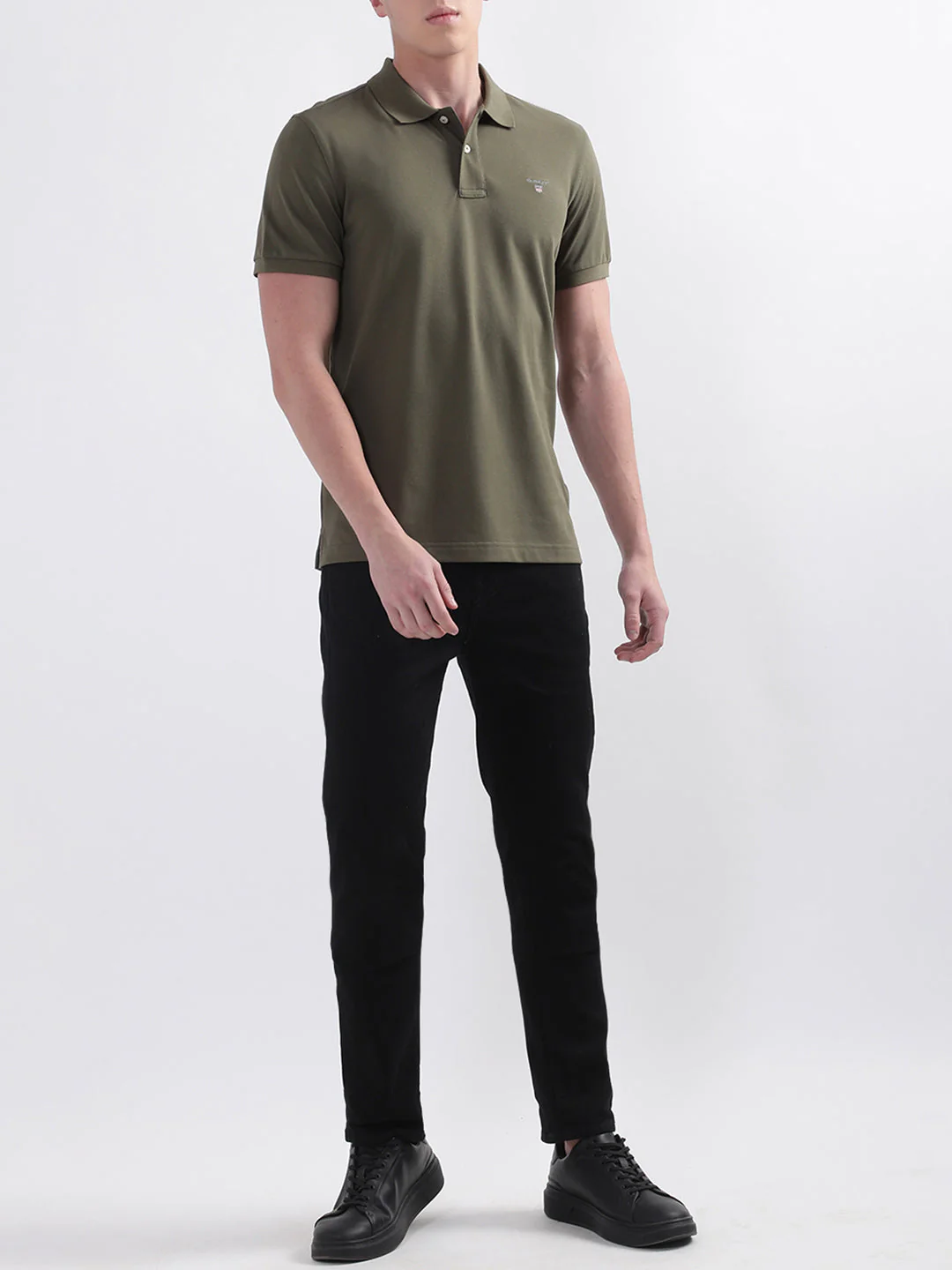 Gant Green Original Rugger Regular Fit Pique Polo Tshirt - Image 4