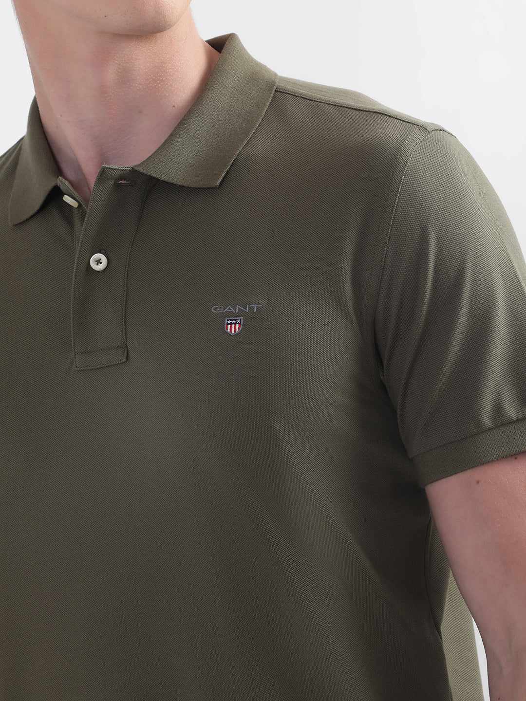 Gant Green Original Rugger Regular Fit Pique Polo Tshirt - Image 5