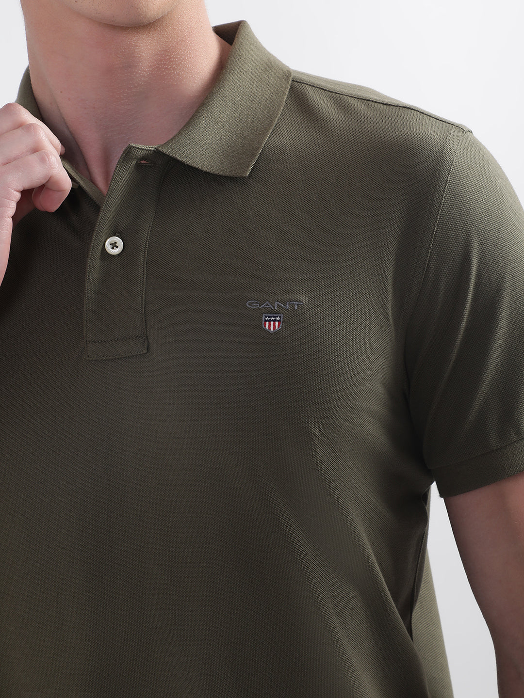 Gant Green Original Rugger Regular Fit Pique Polo Tshirt - Image 6