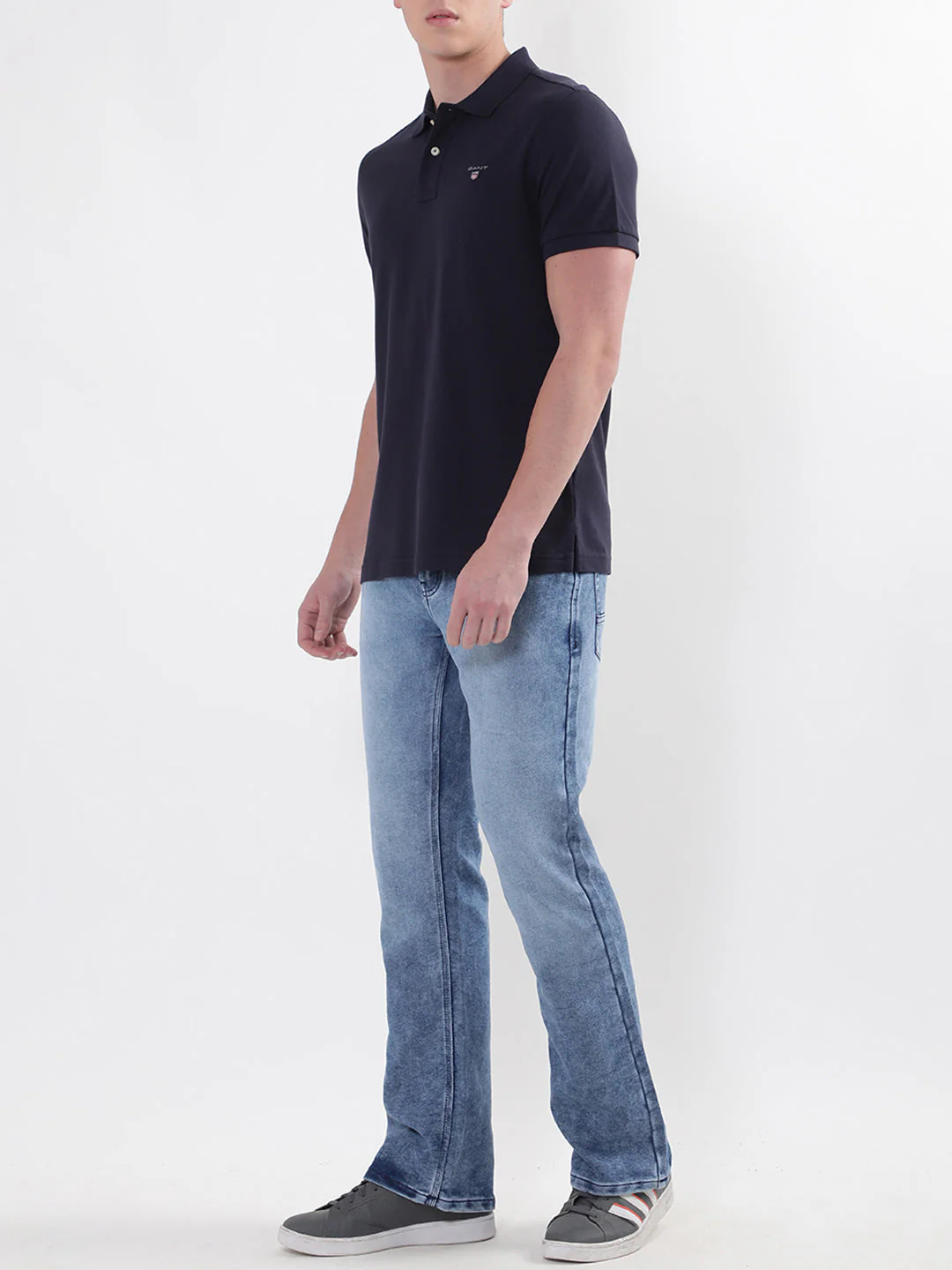 Gant Blue Original Regular Fit Pique Polo Tshirt - Image 4