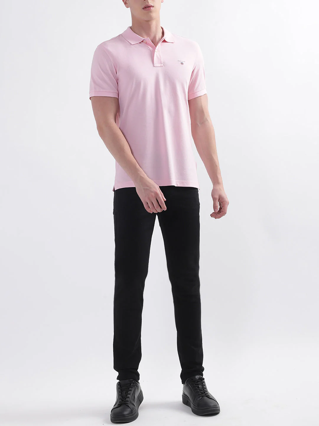 Gant Pink Original Rugger Regular Fit Pique Polo Tshirt - Image 4