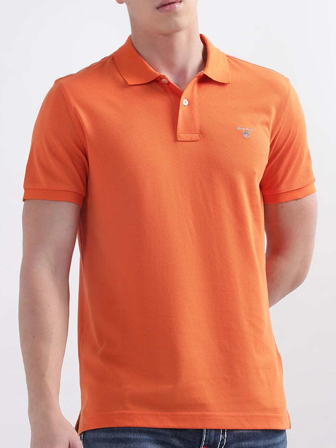 Gant Orange Original Regular Fit Pique Polo Tshirt