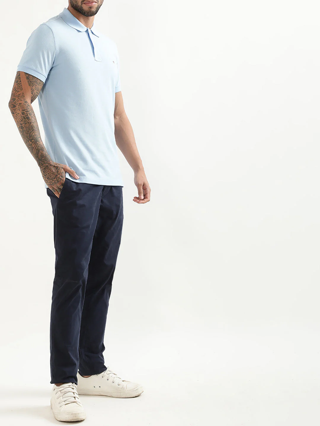 Gant Blue Slim Fit Polo T-Shirt - Image 4