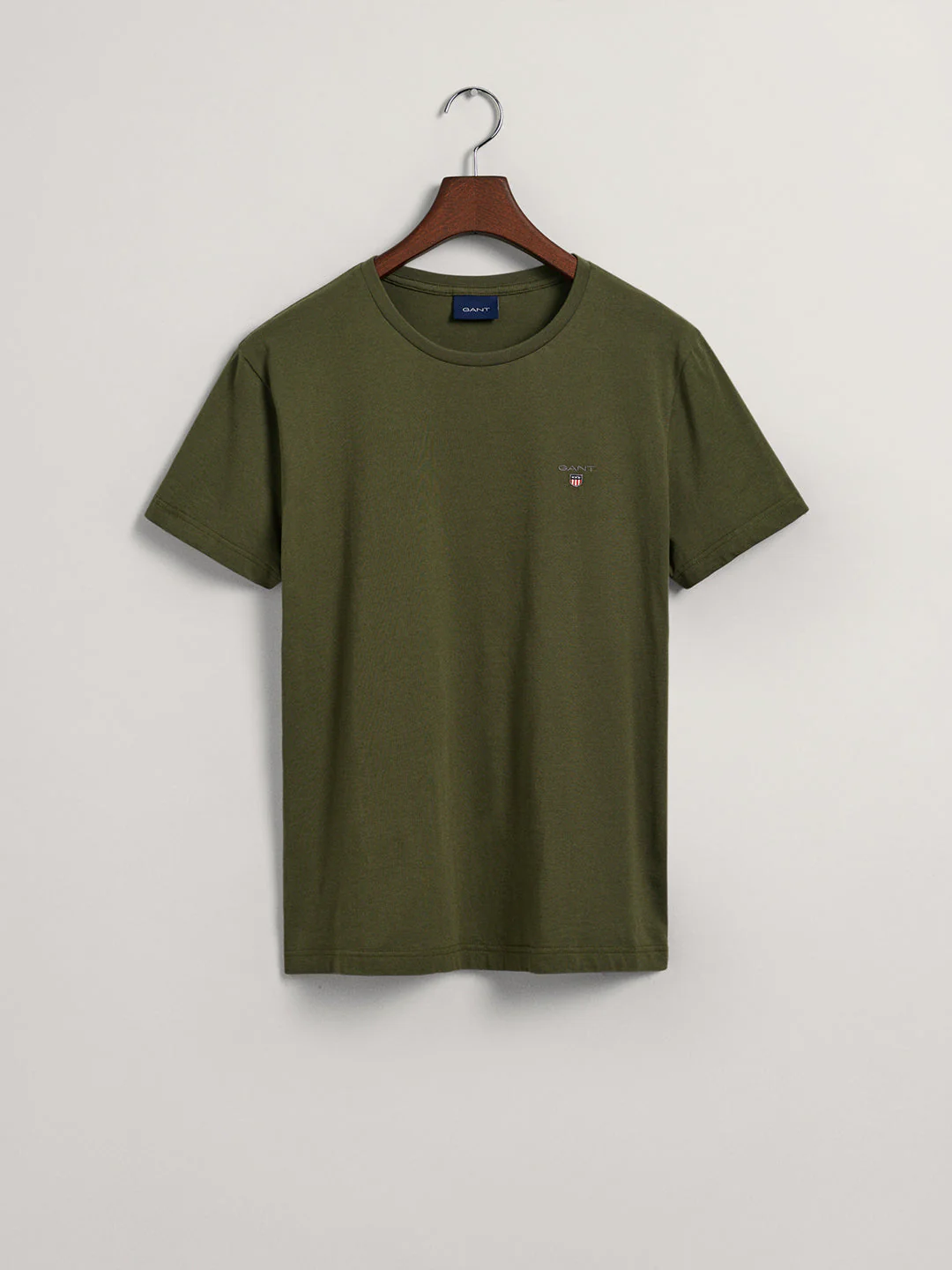 Gant Olive Green Original Regular Fit Tshirt - Image 5