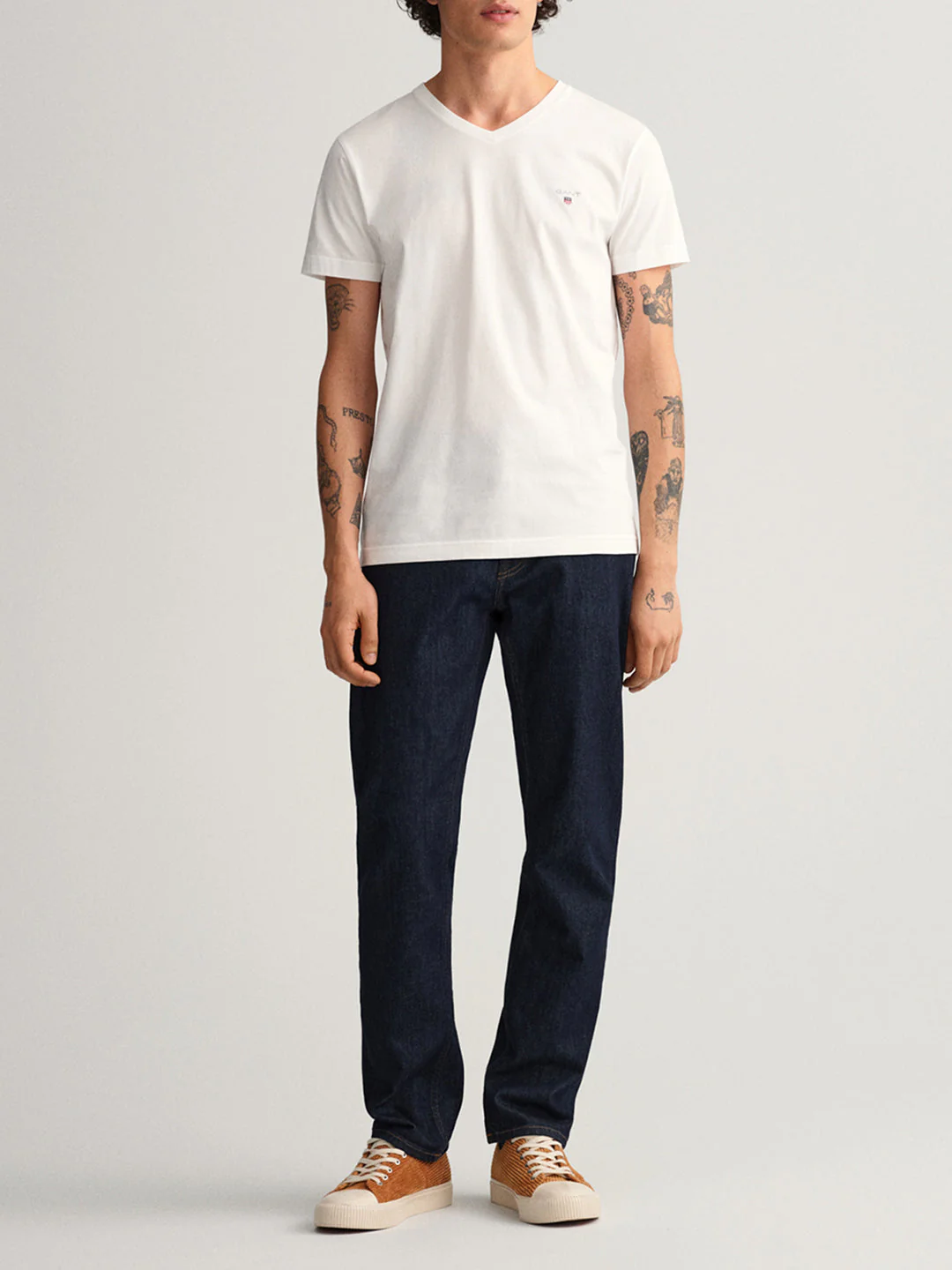 Gant White Original Slim Fit Tshirt - Image 4