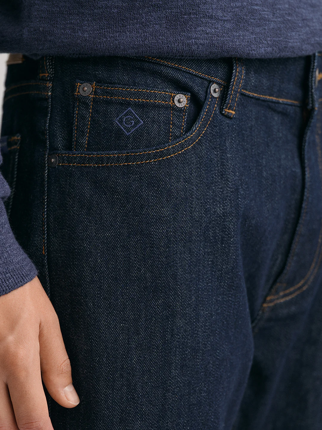 Gant Men Regular Fit Cotton Jeans - Image 4