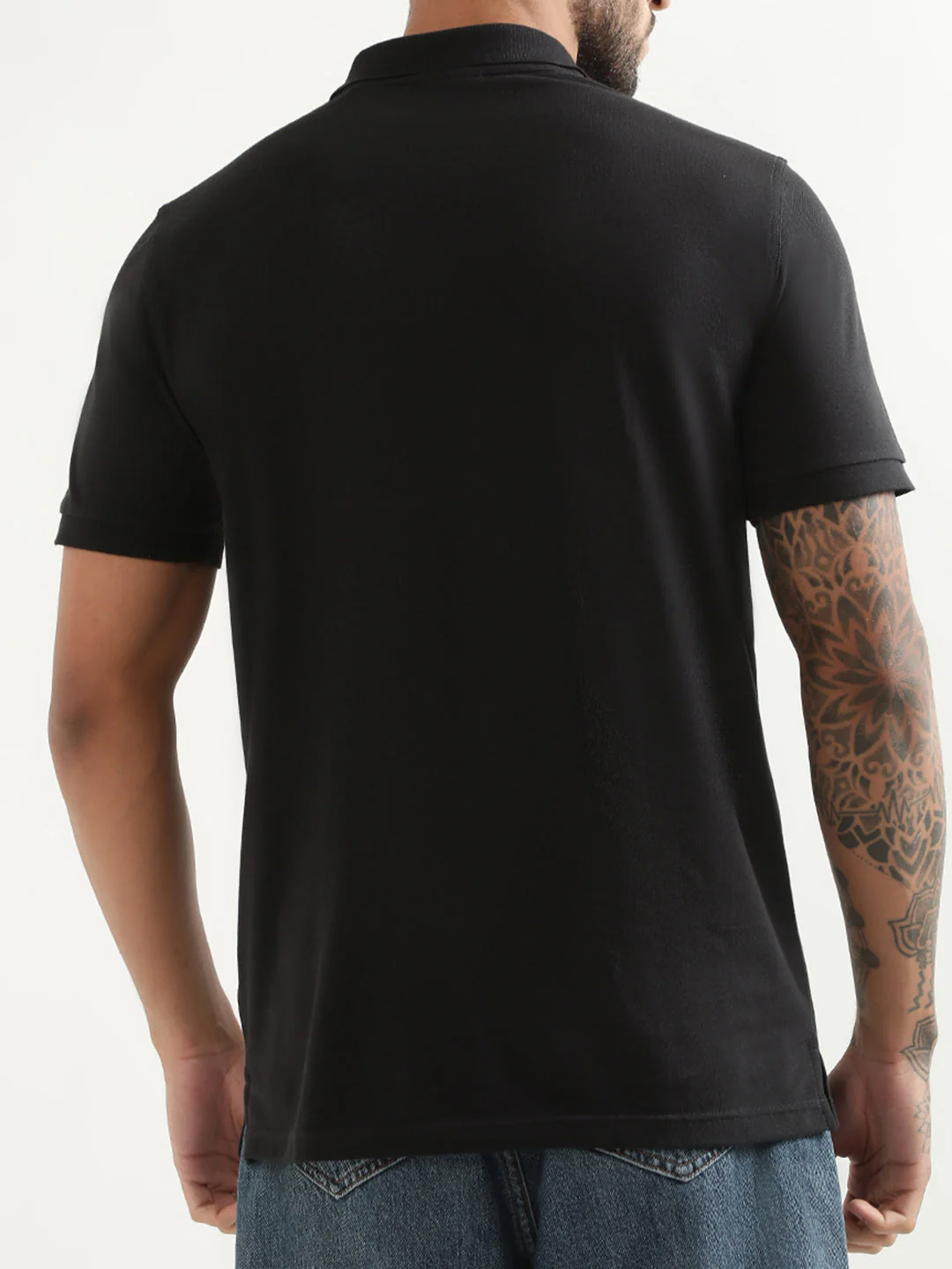 Gant Black Logo Regular Fit Polo T-Shirt - Image 2