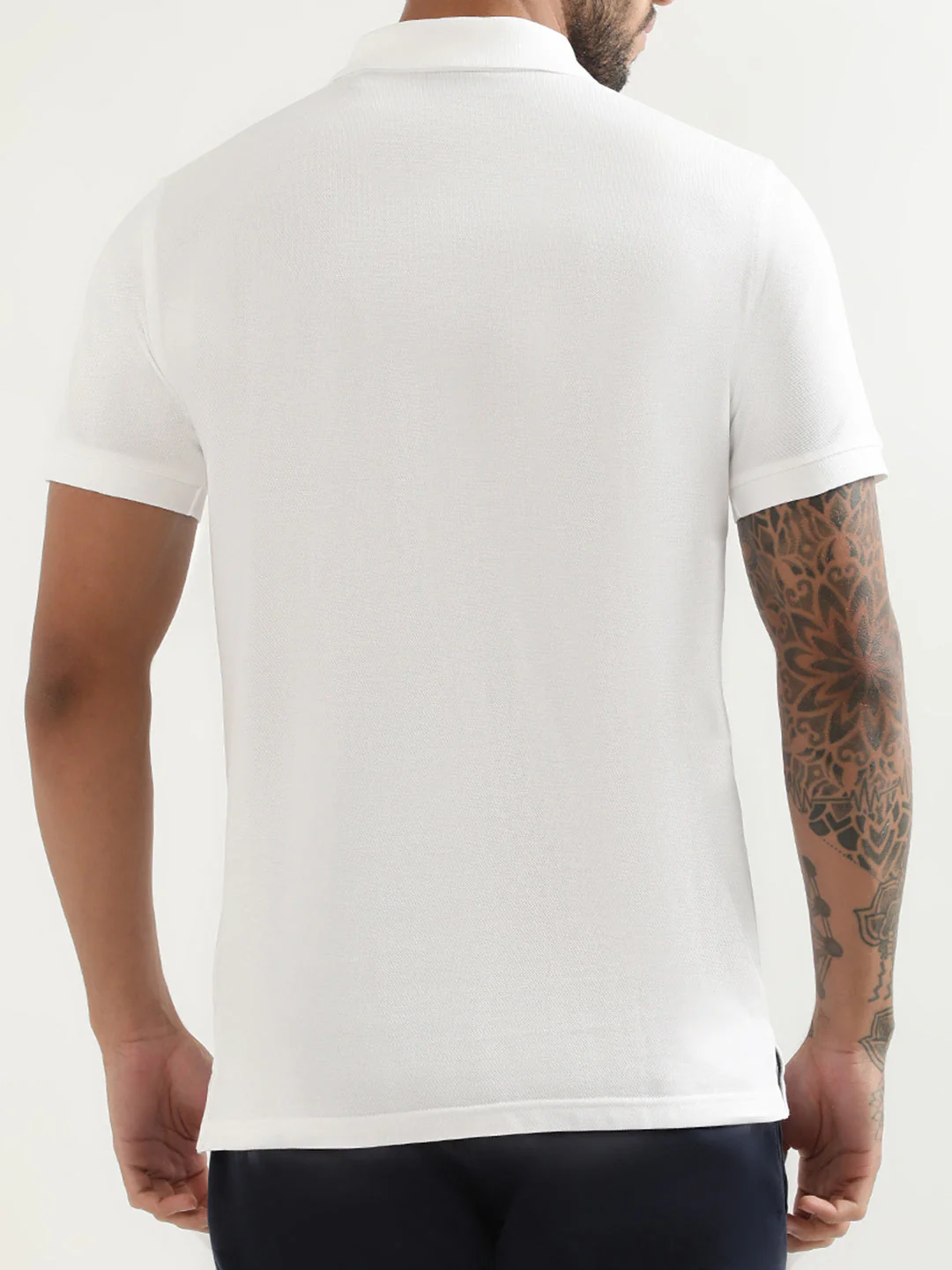 Gant White Logo Regular Fit Polo T-Shirt - Image 2