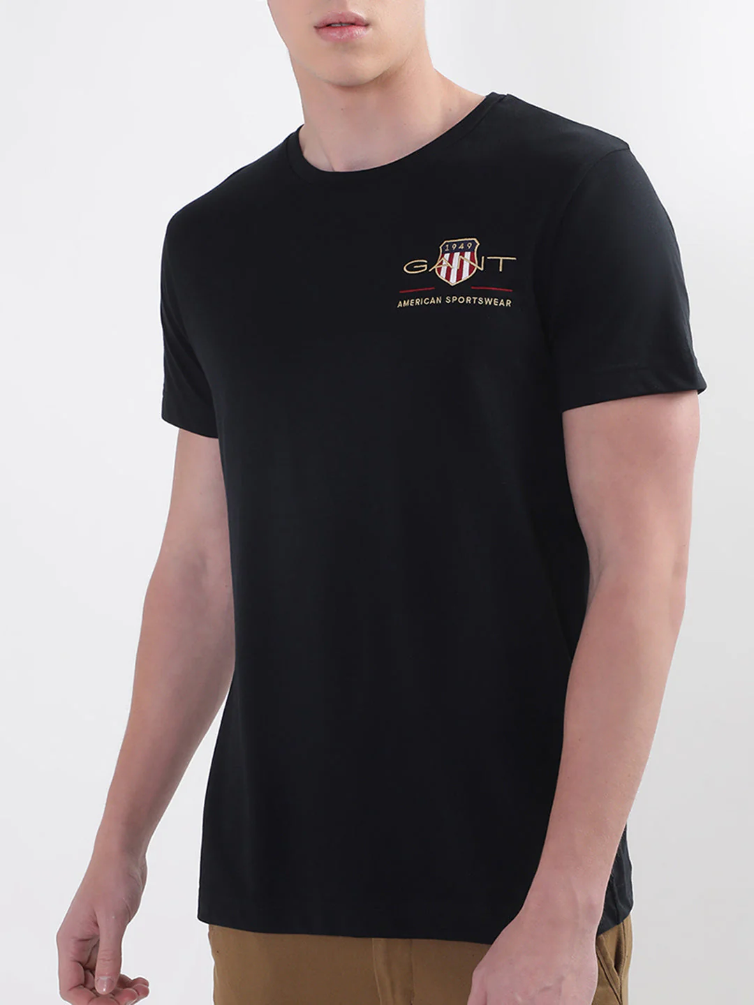 Gant Black Archive Shield Logo Regular Fit Tshirt - Image 5