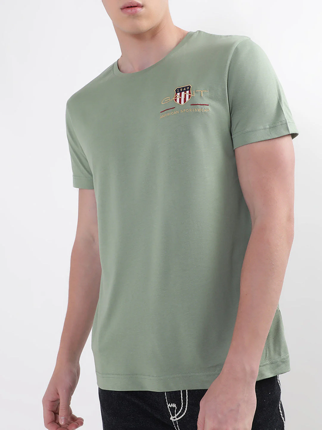 Gant Green Archive Shield Logo Regular Fit Tshirt - Image 3