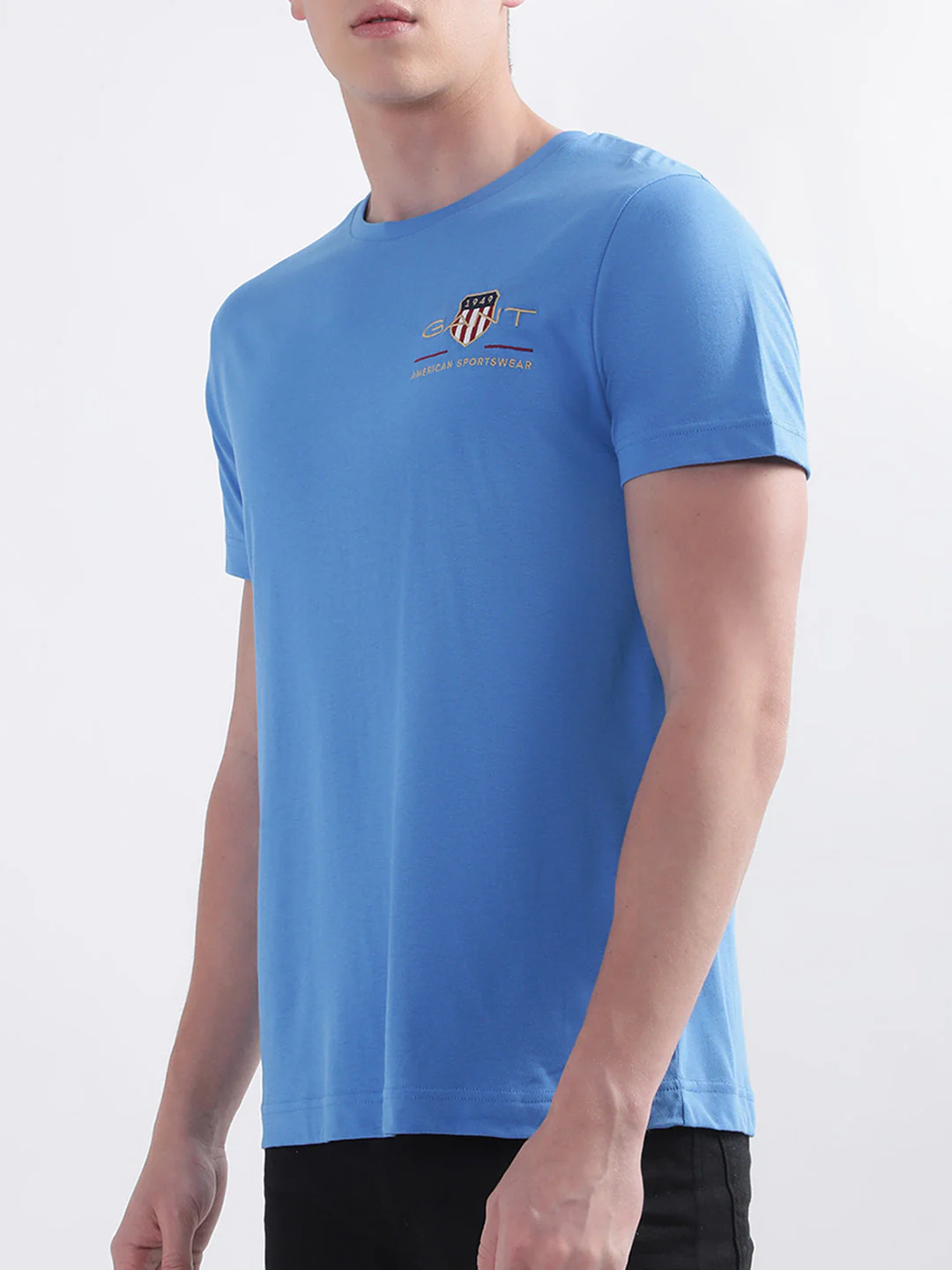 Gant Blue Archive Shield Logo Regular Fit Tshirt - Image 3