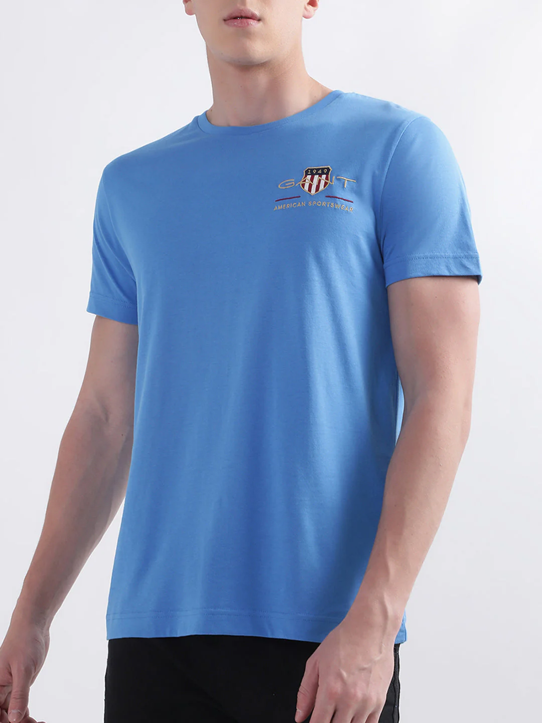 Gant Blue Archive Shield Logo Regular Fit Tshirt - Image 4