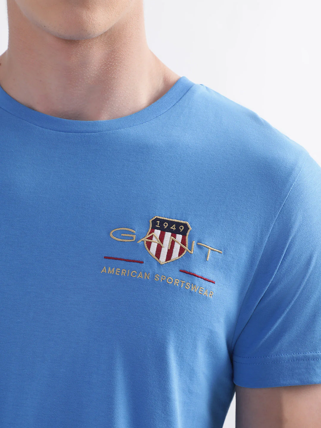 Gant Blue Archive Shield Logo Regular Fit Tshirt - Image 6